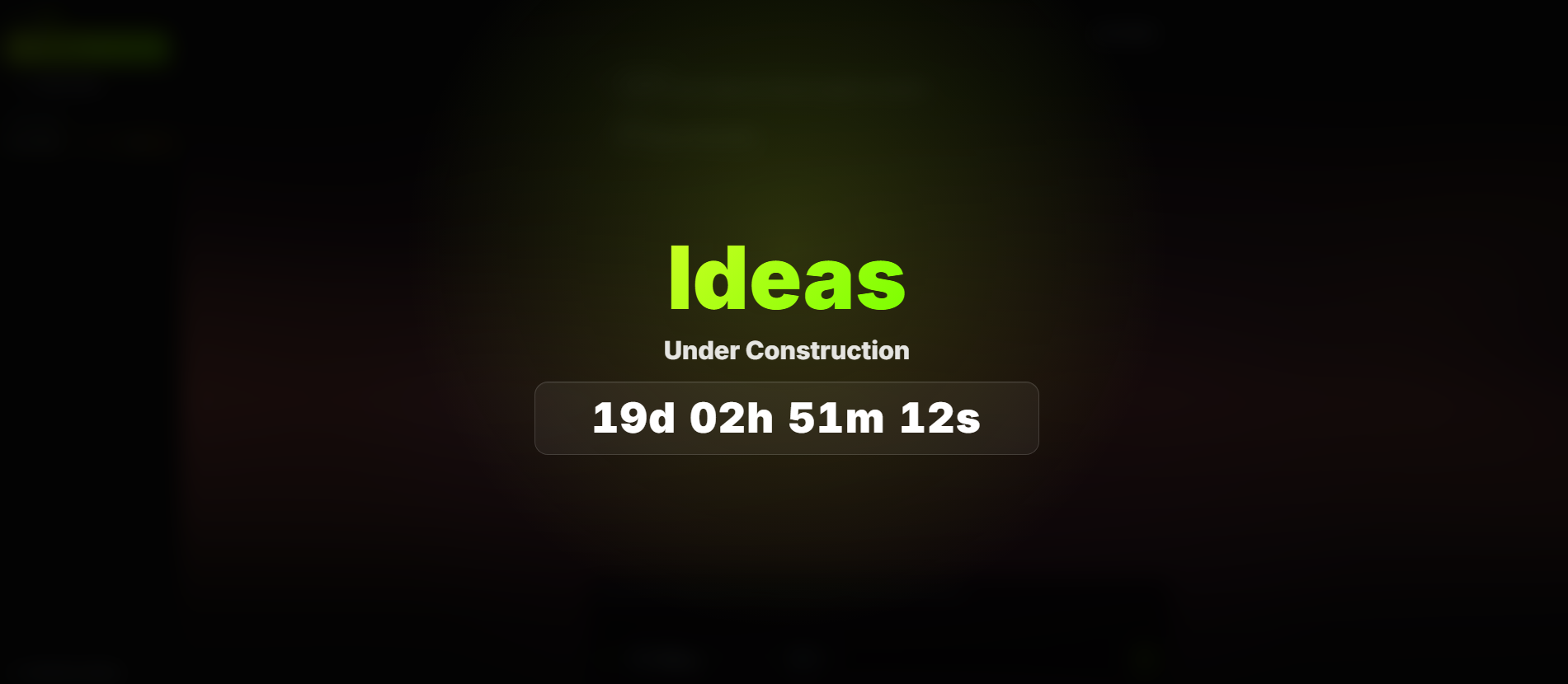 Ideas studio interface screenshot