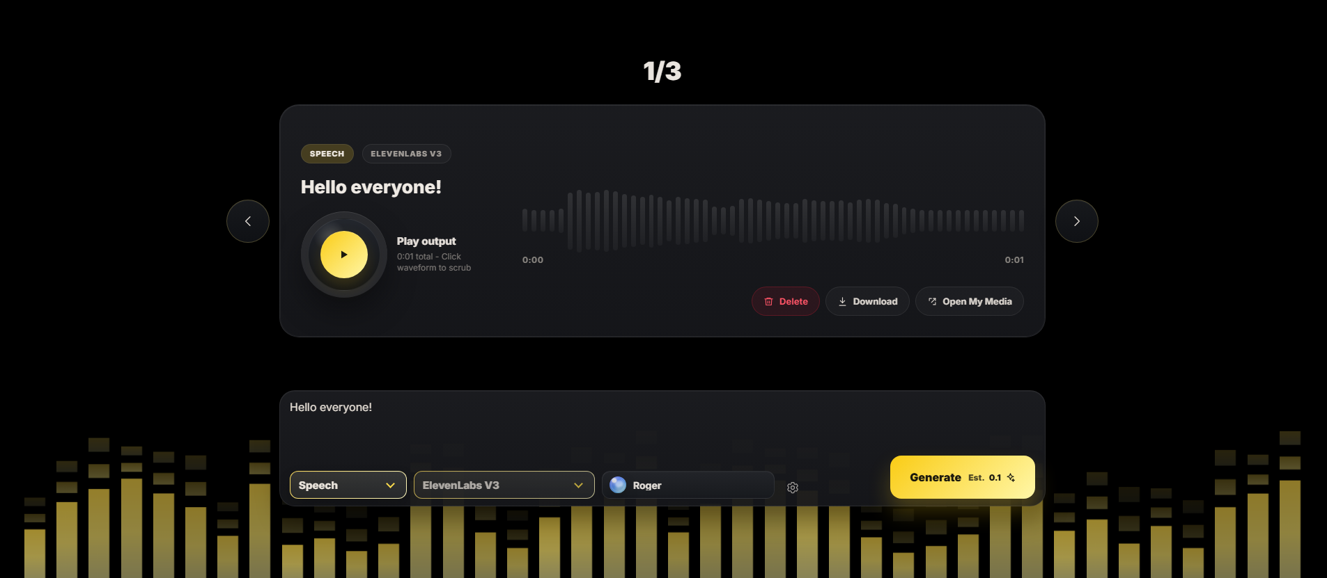 Sound Studio interface screenshot